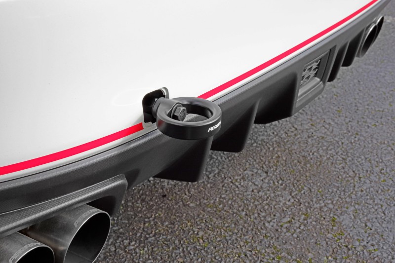 Subaru WRX STI Tow Hook Kit - Rear - Perrin Performance - Black - `15-`21